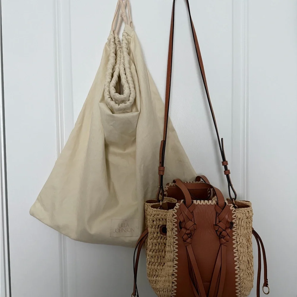 ULLA JOHNSON Rafia Handbag - Picture 7 of 12